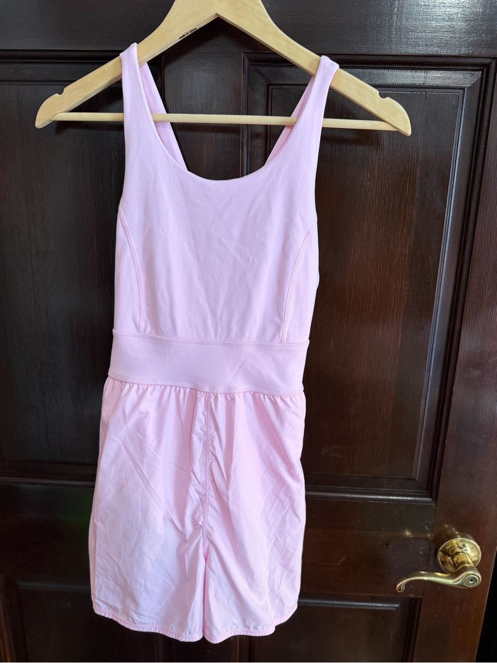 Athletic Works Girls Light Pink One-Piece Romper